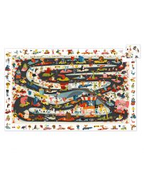 Rallye Automobile - Puzzle d'Observation - 54 Pièces - DJECO