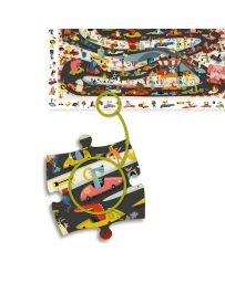 Rallye Automobile - Puzzle d'Observation - 54 Pièces - DJECO