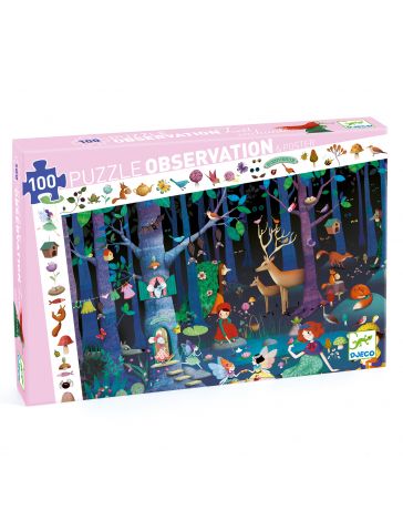 La Forêt enchantée - Puzzle d'Observation - 100 Pièces - DJECO
