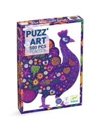 Peacock - Puzz'Art - 500 Pièces - DJECO