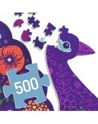 Peacock - Puzz'Art - 500 Pièces - DJECO