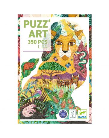 Lion - Puzz'Art - 350 Pièces - DJECO