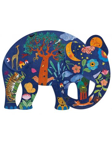 Elephant - Puzz'Art - 150 Pièces - DJECO