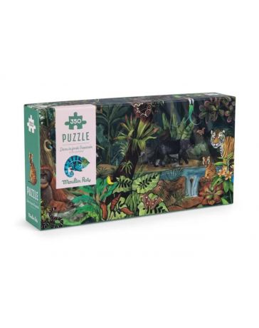 Puzzle - Dans la Forêt tropicale - 350 Pièces - Tour autour du Monde - MOULIN ROTY