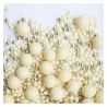 Perles de céréales croustillantes enrobées de chocolat blanc & billes de sucre dorées - Sachet de 50g - SCRAPCOOKING
