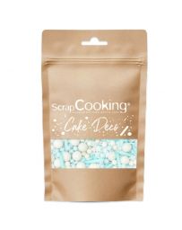 Décors sucrés - Mélange Rods Bleu - Sachet de 70g - SCRAPCOOKING