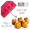 Moule 8 Cannelés en silicone 100% Platinum - SCRAPCOOKING
