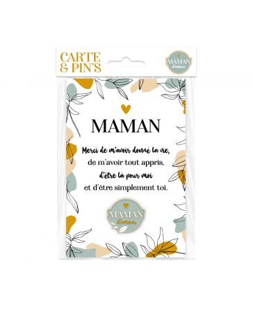 Carte et Pin's - Maman d'Amour
