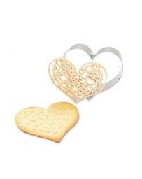 Découpoir + Embosseur bois cœur - SCRAPCOOKING