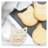 Coffret 3 découpoirs inox + 3 embosseurs bois - Chat/Ourson/Coeur - SCRAPCOOKING