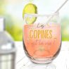 Verre rond - Les Copines c'est la Vie !