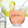 Verre rond - Vivre d'Amour et d'eau fraîche