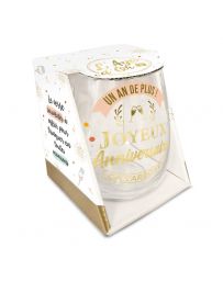 Verre rond - Joyeux Anniversaire