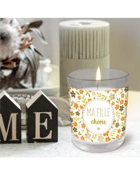 Bougie Verre "Fille Cherie"