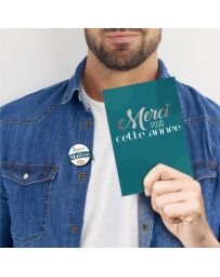 Carte et Pin's - Merci pour cette année - Super Maître