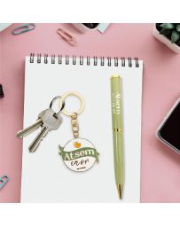 Coffret Stylo & Porte-clés - Merci pour cette Année - ASTEM en Or