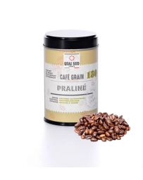 Café en Grains aromatisé au Praliné - Boîte 150g - QUAI SUD