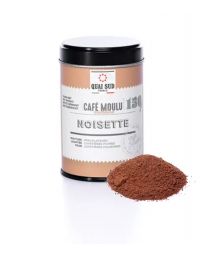 Café moulu aromatisé à la Noisette - Boîte 150g - QUAI SUD
