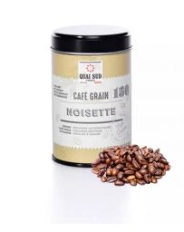 Café en grains aromatisé à la Noisette - Boîte 150g - QUAI SUD