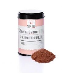 Café moulu aromatisé à la Crème brûlée - Boîte 150g - QUAI SUD
