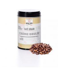 Café en grains aromatisé à la Crème brûlée - Boîte 150g - QUAI SUD