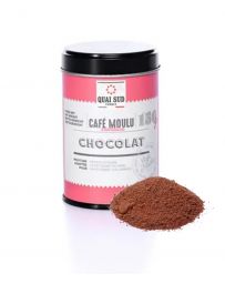 Café moulu aromatisé au Chocolat - Boîte 150g- QUAI SUD