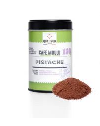 Café moulu aromatisé à la Pistache - Boîte 150g - QUAI SUD