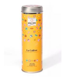 Thé noir - La Colère - Gingembre, Fraise - Boîte 65g - QUAI SUD