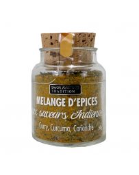 Mélange d'épices indiennes - Curry, Curcuma, Coriandre - Pot de 50g - SAVOR CREATIONS
