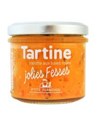 Tartinable - Jolies fesses - Carotte aux baies roses - Pot de 105g - RUE TRAVERSETTE