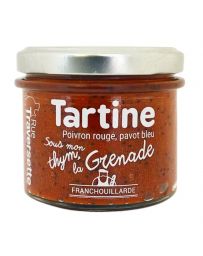 Tartinable - Sous mon Thym la Grenade - Poivron rouge, Jus de Grenade, Oignon, Thym - Pot de 105g - RUE TRAVERSETTE