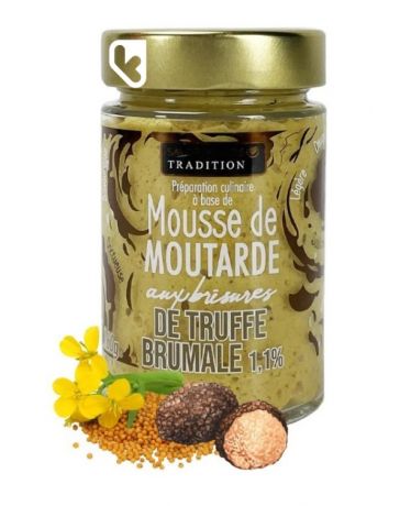 Mousse de Moutarde aux brisures de Truffe brumale - Pot de 160g - SAVOR CREATIONS