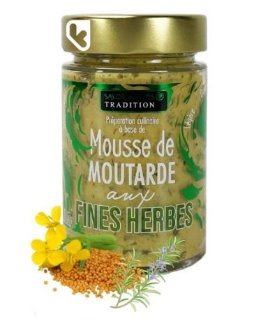 Mousse de Moutarde aux Fines herbes - Pot de 160g - SAVOR CREATIONS