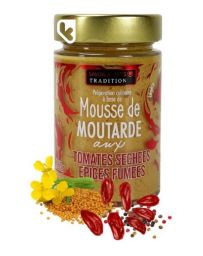 Mousse de Moutarde aux Tomates séchées et épices fumées - Pot de 160g - SAVOR CREATIONS