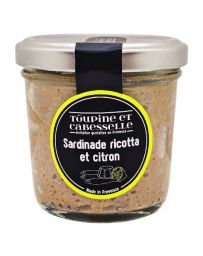 Sardinable Ricotta et citron - 90g - TOUPINE ET CABESSELLE