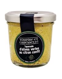 Tapenade d'Olives vertes au citron confit - 90g - TOUPINE ET CABESSELLE