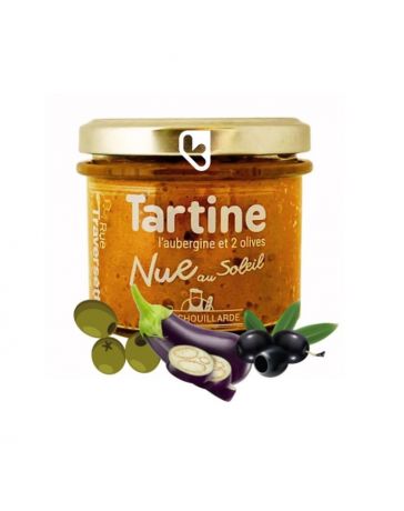 Tartinable - Nue au Soleil - Aubergine, Olive noire, Olive verte - Pot de 105g - RUE TRAVERSETTE