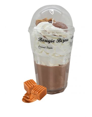 Bougie Milkshake - Caramel fondu - Avec Bijou Strass - PEAU D'ÂNE