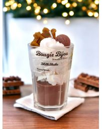 Bougie Milkshake - Caramel fondu - Avec Bijou Strass - PEAU D'ÂNE