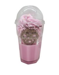 Bougie Milkshake - Lait Fraise - Avec Bijou Strass - PEAU D'ÂNE