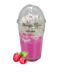 Bougie Milkshake - Délicieuses Framboises - Avec Bijou Strass - PEAU D'ÂNE