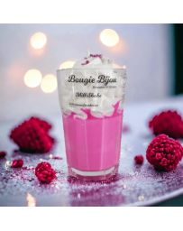 Bougie Milkshake - Délicieuses Framboises - Avec Bijou Strass - PEAU D'ÂNE
