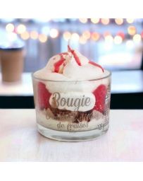 Bougie - Crumble & délices de fraises - PEAU D'ÂNE