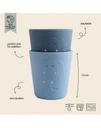 2 Gobelets en silicone - Mr.Eléphant - TRIXIE