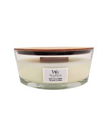 The blanc & Jasmin - Ellipse - Bougie WOODWICK