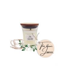 Thé blanc & Jasmin - Petite Jarre - Bougie WOODWICK