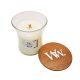 Teck blanc - Petite Jarre - Bougie WOODWICK