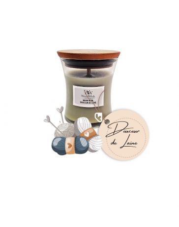 Douceur de Laine - Petite Jarre - Bougie WOODWICK