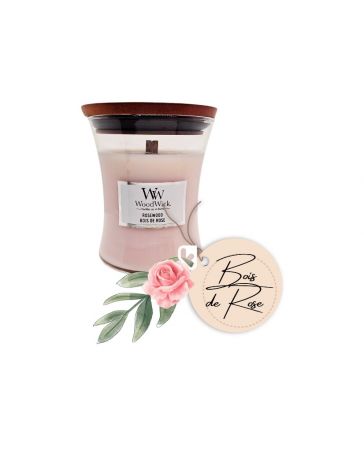 Bois de Rose - Moyenne Jarre - Bougie WOODWICK