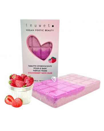 Tablette effervescente pour le Bain - Fraise - INUWET